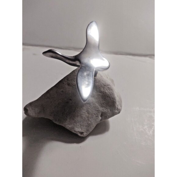 Vintage Hoselton Goose Sculpture Made in Canada Hand Crafted  5" x 5" x 3 1/2" - Picture 4 of 10